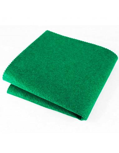 Tradineur - Tapete de mus, 2 a 4 jugadores, mantel, alfombrilla de fieltro para juegos de mesa, salón, cartas, grosor 2 mm (Verd