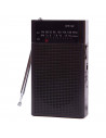 Tradineur - Radio de bolsillo vertical - Sintonizador AM/FM - Sintonizador con Indicador - Pilas no incluidas - 12 x 7 x 4 cm -