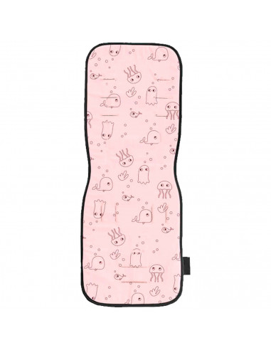 Tradineur - Colchoneta, Silla Paseo, Transpirable verano, Cojín, Silla de Paseo para el Cochecito y Asiento de Carro - Diseño an