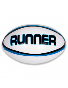 Tradineur - Balón de Rugby Mini Play, Balón Entrenamiento de Rugby, Pelota Rugby para playa - Diseño runner - Color surtido 