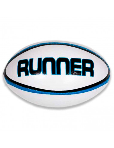 Tradineur - Balón de Rugby Mini Play, Balón Entrenamiento de Rugby, Pelota Rugby para playa - Diseño runner - Color surtido 