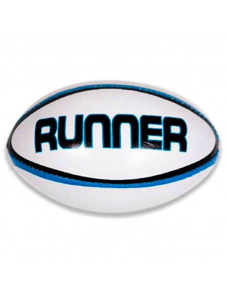 Tradineur - Balón de Rugby Mini Play, Balón Entrenamiento de Rugby, Pelota Rugby para playa - Diseño runner - Color surtido 