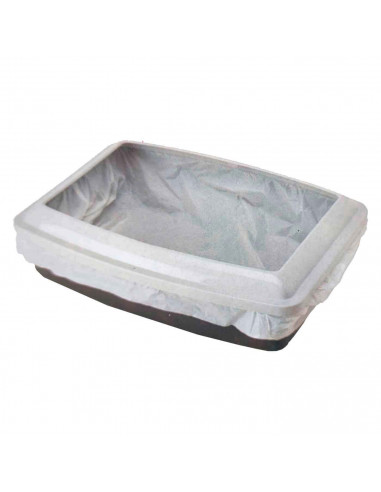 Tradineur - Pack de 12 bolsas para Arenero de gato - Bandeja de arena - Bolsa para excrementos para gatos, Mascotas - 35 x 40 cm