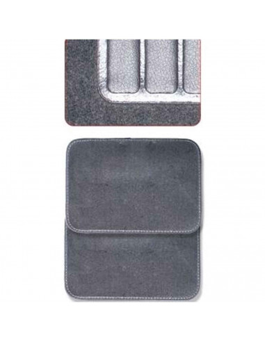 Tradineur - Juego 4 alfombras universales para coche - Alfombrillas fabricadas en terciopelo resistente, antideslizante y flexib