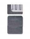 Tradineur - Juego 4 alfombras universales para coche - Alfombrillas fabricadas en terciopelo resistente, antideslizante y flexib