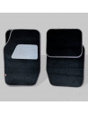 Tradineur - Juego 4 alfombras universales para coche - Alfombrillas de terciopelo, antideslizantes, resistentes, flexibles, vehí