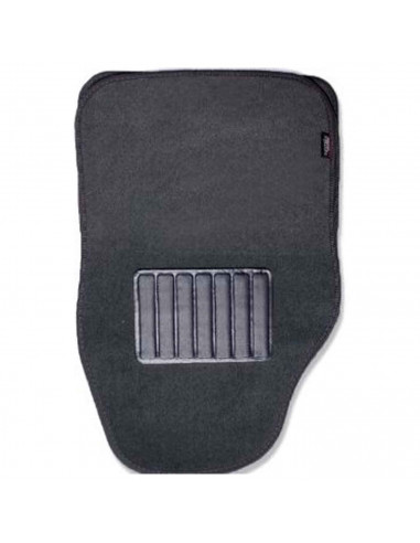 Tradineur - Juego 4 alfombras universales para coche - Alfombrillas de terciopelo, antideslizantes, resistentes, flexibles, vehí