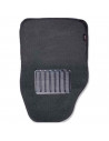 Tradineur - Juego 4 alfombras universales para coche - Alfombrillas de terciopelo, antideslizantes, resistentes, flexibles, vehí