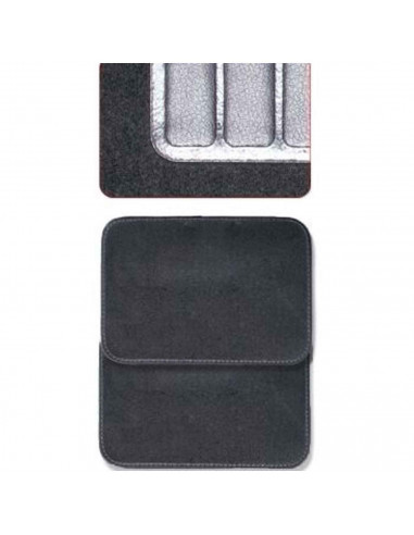 Tradineur - Juego 4 alfombras universales para coche - Alfombrillas de terciopelo, antideslizantes, resistentes, flexibles, vehí