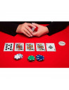 Tradineur - Juego de póker con 300 piezas - Fichas de 11,5 gramos, 2 Barajas de Cartas - Incluye maletín de metal.