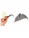 Tradineur - Set de detective - Incluye gorro en blanco y negro y una pipa color beige - Complemento para carnaval, halloween, fi