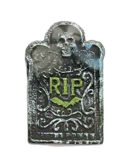 Tradineur - Lapida sepulcral RIP - Diseño Surtido - Decoración y complementación para Halloween - 26,5 x 17,2 cm Tradineur - Lapida sepulcral RIP - Diseño Surtido - Decoración y complementación para Halloween - 26,5 x 17,2 cm