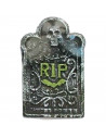 Tradineur - Lapida sepulcral RIP - Diseño Surtido - Decoración y complementación para Halloween - 26,5 x 17,2 cm