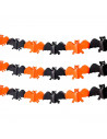 Tradineur - Guirnalda de murciélago de Halloween - Diseño clásico - Decoración y complementación para Halloween - Color Naranja/