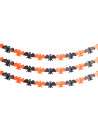 Tradineur - Guirnalda de murciélago de Halloween - Diseño clásico - Decoración y complementación para Halloween - Color Naranja/