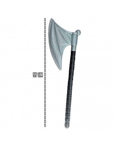 Tradineur - Hacha Vikinga - Fabricado en plástico - Apto para jóvenes y adultos - Complemento para carnaval, Halloween y celebra