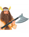 Tradineur - Hacha Vikinga - Fabricado en plástico - Apto para jóvenes y adultos - Complemento para carnaval, Halloween y celebra