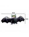 Tradineur - Murciélago de Halloween para colgar - Diseño clásico - Decoración y complementación para Halloween - Color Negro - 2