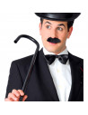 Tradineur - Bastón charlot de 80 cm - Apto para jóvenes y adulto - Complementos para carnaval, halloween y celebraciones - Color