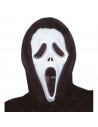 Tradineur - Máscara de scream, asesino con capucha - Apto para jóvenes y adultos - Complementos de disfraces para carnaval, hall