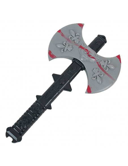 Tradineur - Hacha sangrienta - Apto para niños - Complemento para disfraces en carnaval, Halloween u otras celebraciones. - 39 c