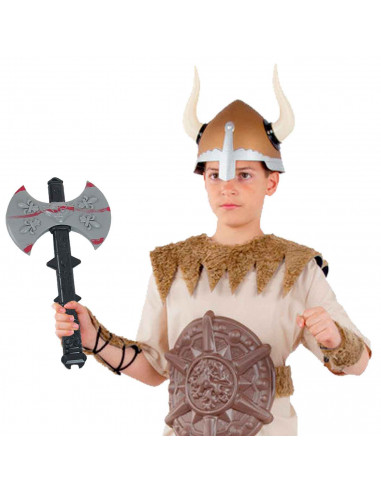 Tradineur - Hacha sangrienta - Apto para niños - Complemento para disfraces en carnaval, Halloween u otras celebraciones. - 39 c