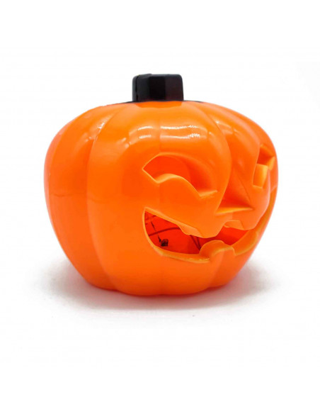 Tradineur - Vela de calabaza LED - Fabricado en plástico - Decoración para Halloween - Iluminación suave y homogénea. Tradineur - Vela de calabaza LED - Fabricado en plástico - Decoración para Halloween - Iluminación suave y homogénea.