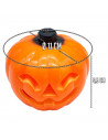 Tradineur - Vela de calabaza LED - Fabricado en plástico - Decoración para Halloween - Iluminación suave y homogénea.