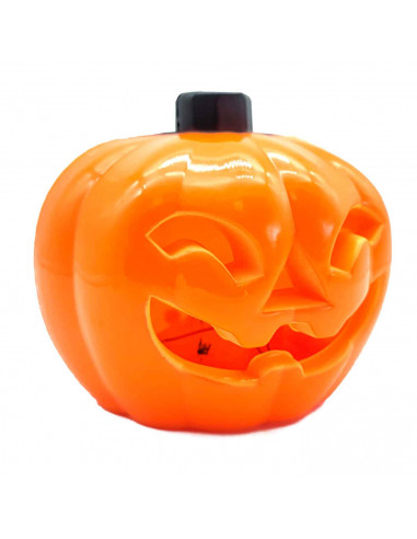 Tradineur - Vela de calabaza LED - Fabricado en plástico - Decoración para Halloween - Iluminación suave y homogénea.