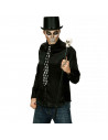 Tradineur - Bastón con calavera de villano - Fabricado en plástico - Complemento de Halloween - 95 cm de longitud
