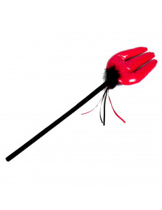 Tradineur - Tridente demoniaco acorchado - Fabricado en plástico y cuero - Apto para jóvenes y adulto - Complementos para carnav
