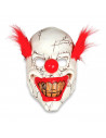 Tradineur - Máscara de payaso con pelo - Apto para jóvenes y adultos - Complementos de disfraces para carnaval, halloween u otra