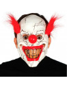 Tradineur - Máscara de payaso con pelo - Apto para jóvenes y adultos - Complementos de disfraces para carnaval, halloween u otra