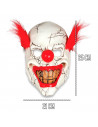 Tradineur - Máscara de payaso con pelo - Apto para jóvenes y adultos - Complementos de disfraces para carnaval, halloween u otra