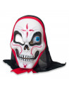 Tradineur - Máscara de calavera para Halloween - Fabricado en plástico - Complemento para disfraces de carnaval - 28 x 18 x 10 c