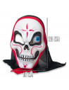 Tradineur - Máscara de calavera para Halloween - Fabricado en plástico - Complemento para disfraces de carnaval - 28 x 18 x 10 c