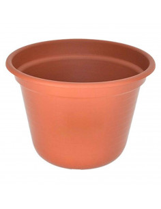 Tradineur - Maceta de plástico - Diseño de rayas - Macetero, tiesto para plantas, flores, balcón, terraza, casa. - Ø 28 x 19,5 c
