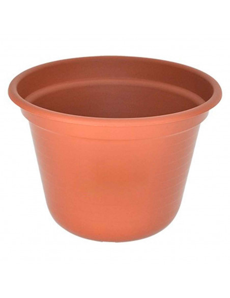 Tradineur - Maceta de plástico - Diseño de rayas - Macetero, tiesto para plantas, flores, balcón, terraza, hogar - Ø 40 x 30,5 c