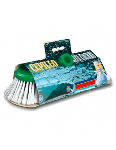 Tradineur - Cepillo lava coche - Fabricado en plástico PVC - Apto para todo tipo de superficie - Multifuncional - 9 x 26 x 9,5 c