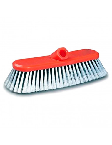 Tradineur - Cepillo lava coche - Fabricado en plástico PVC - Apto para todo tipo de superficie - Multifuncional - 9 x 26 x 9,5 c