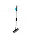 Tradineur - Limpiacristales telescópico con mango extensible -  Fabricado en acero y plástico - Desde 59 cm hasta 96 cm