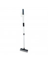 Tradineur - Limpiacristales telescópico con mango extensible -  Fabricado en acero y plástico - Desde 59 cm hasta 96 cm