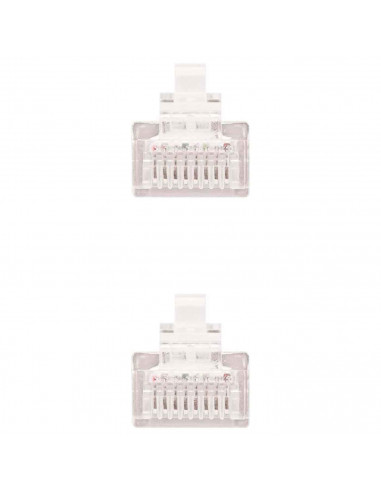 Tradineur - Cable de red Ethernet RJ45 - Fabricado en plástico y latón - Cuenta con una longitud de 20 Metros - Cable para trans