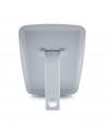 Tradineur - Espejo rectangular - Fabricado en plástico - Incluye soporte para mantenerlo en pie - 19,1 x 13,9 cm - color blanco