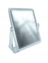 Tradineur - Espejo rectangular de doble cara - Fabricado en plástico - Incluye soporte para mantenerlo en pie - 7,5 x 15,2 cm -