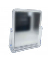 Tradineur - Espejo rectangular de doble cara - Fabricado en plástico - Incluye soporte para mantenerlo en pie - 7,5 x 15,2 cm -