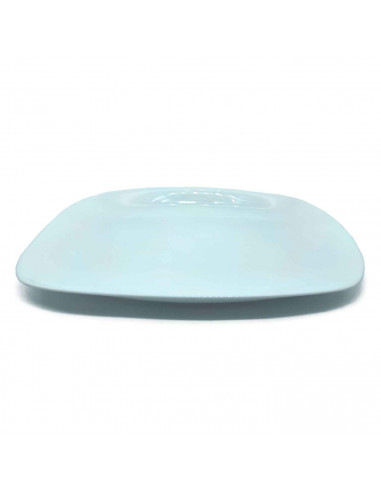 Tradineur - Fuente rectangular "Parma" - Fabricado en vidrio opal - apto para lavavajillas. - 2 x 33,2 x 24,5 cm - Color Blanco
