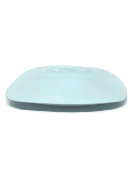 Tradineur - Fuente rectangular "Parma" - Fabricado en vidrio opal - apto para lavavajillas. - 2 x 33,2 x 24,5 cm - Color Blanco