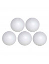 Tradineur - Pack de 5 bolas poliestireno - Técnica de lentejuelas, técnica de servilletas, fieltro, manualidades, decoración - c