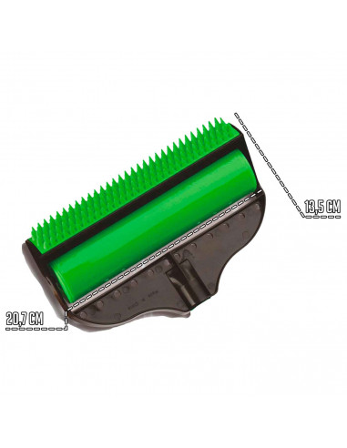 Tradineur - Rodillo quita pelusa para mascota - Cuidado de animales doméstico - Fabricado en plástico PVC - Fácil uso - 13,5 x 2